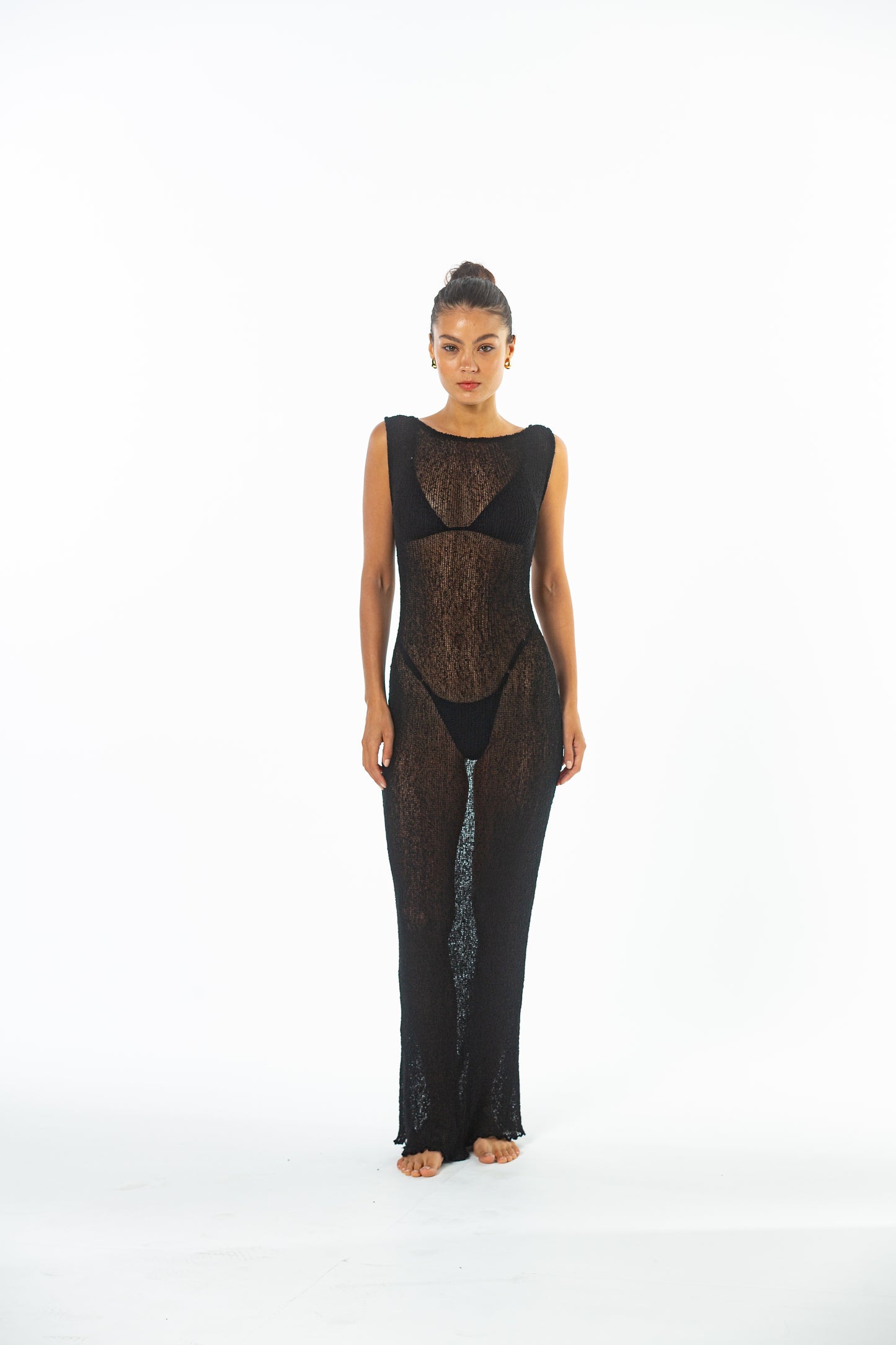 Black See Through Dress