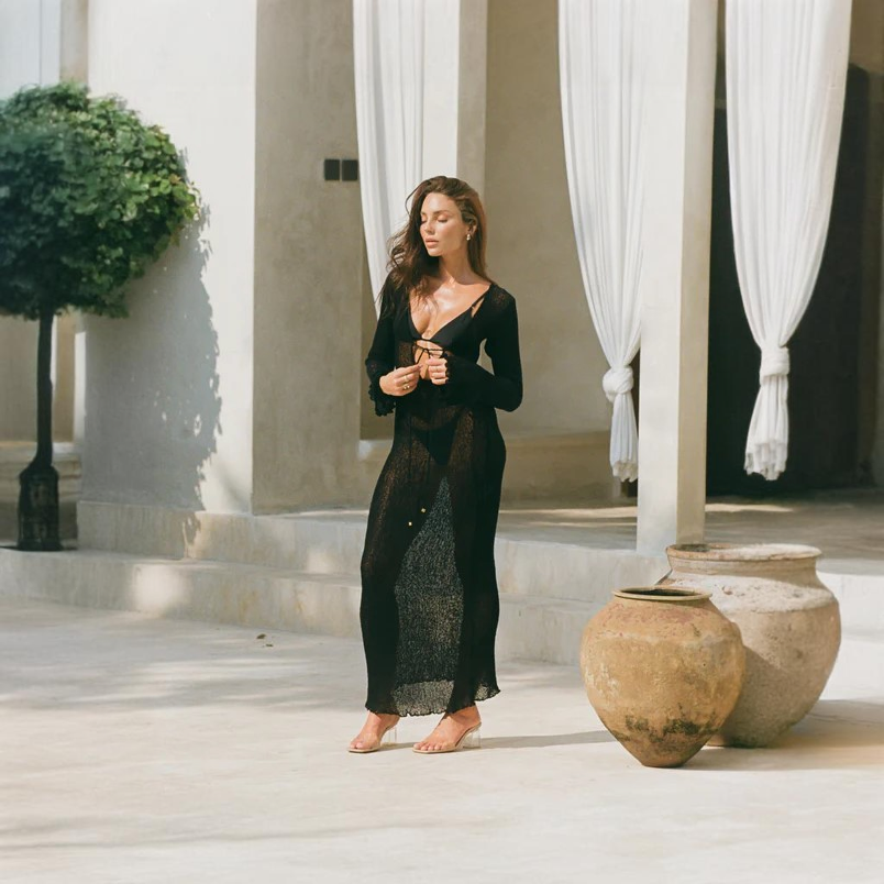 Black See Through Dress